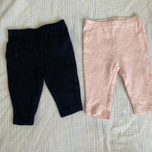 Child of mine 0-3 months 2 pairs of pants